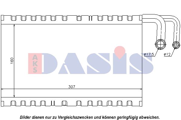 AKS DASIS Испаритель, кондиционер 820102N